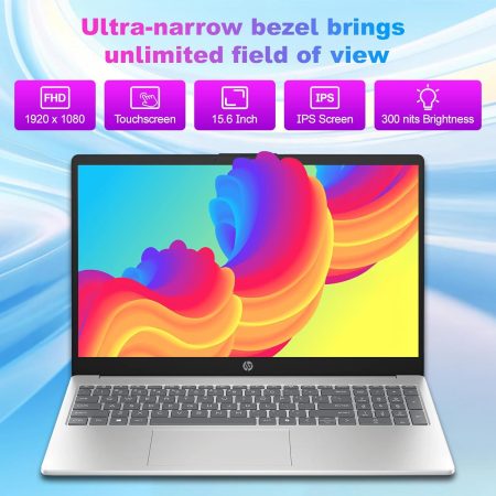 HP LAPTOP 15-FD0127DX, CORE I7, 13TH GEN, 16 GB RAM, 512 SSD, 15.6" TOUCH SCREEN, WIFI, WEBCAM, WIN 11 HOME